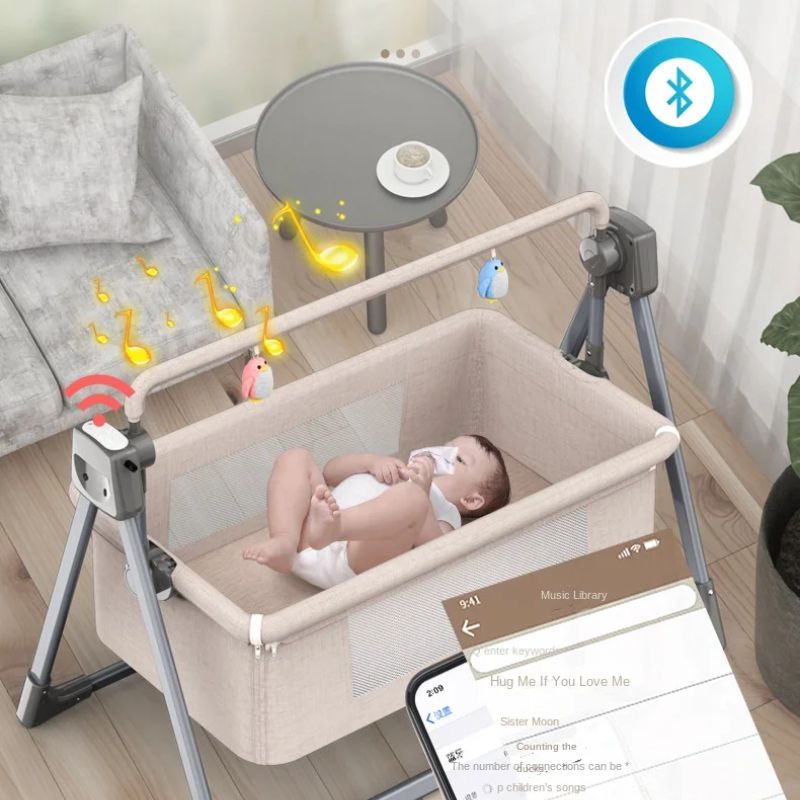 Berceau Électrique Intelligente Pour Bébé Avec Fonction Bascule