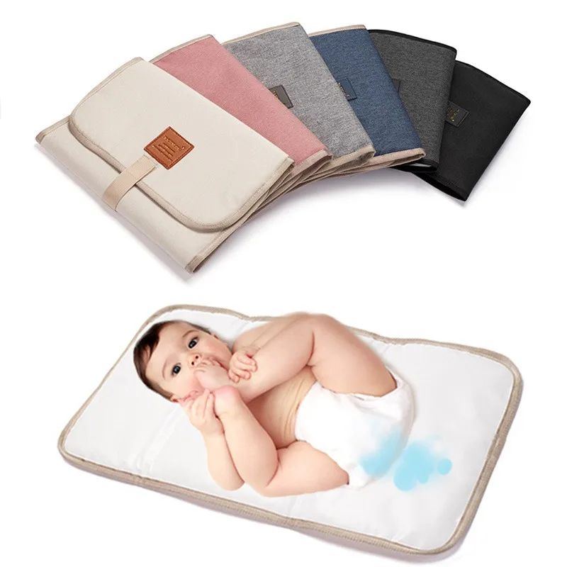 Tapis À Langer Bébé Pliable Étanche Avec Housse Intégrée
