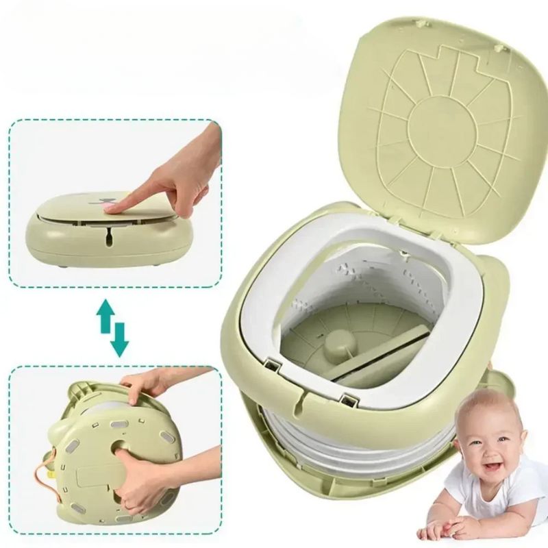 Pot De Voyage Enfant Pliable Léger Et Facile À Transporter