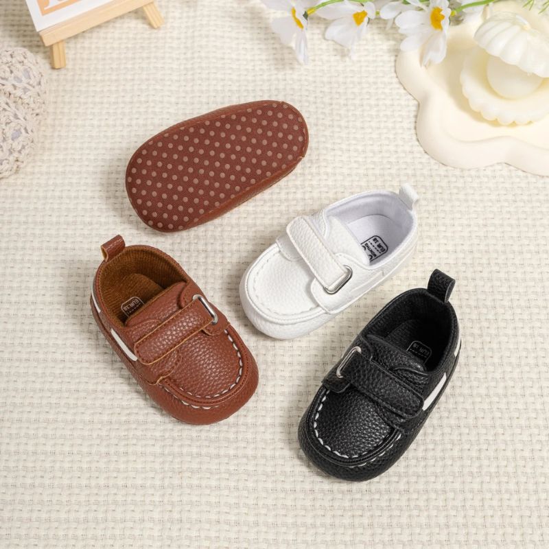 Chaussures Bébé Cuir Doux avec Semelle Souple