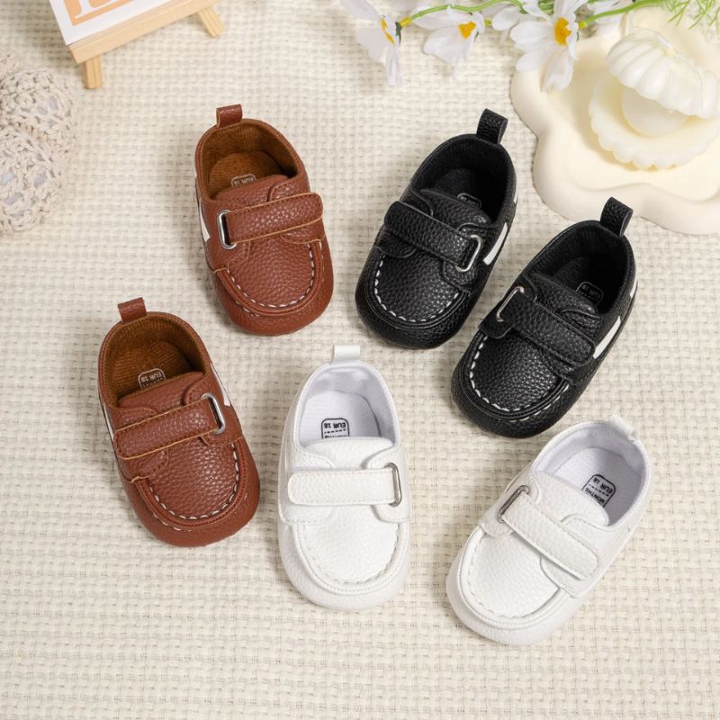 Chaussures Bébé Cuir Doux avec Semelle Souple