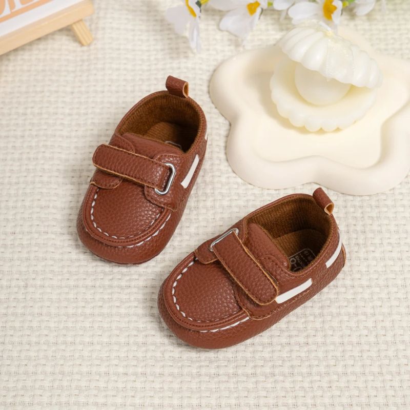 Chaussures Bébé Cuir Doux avec Semelle Souple