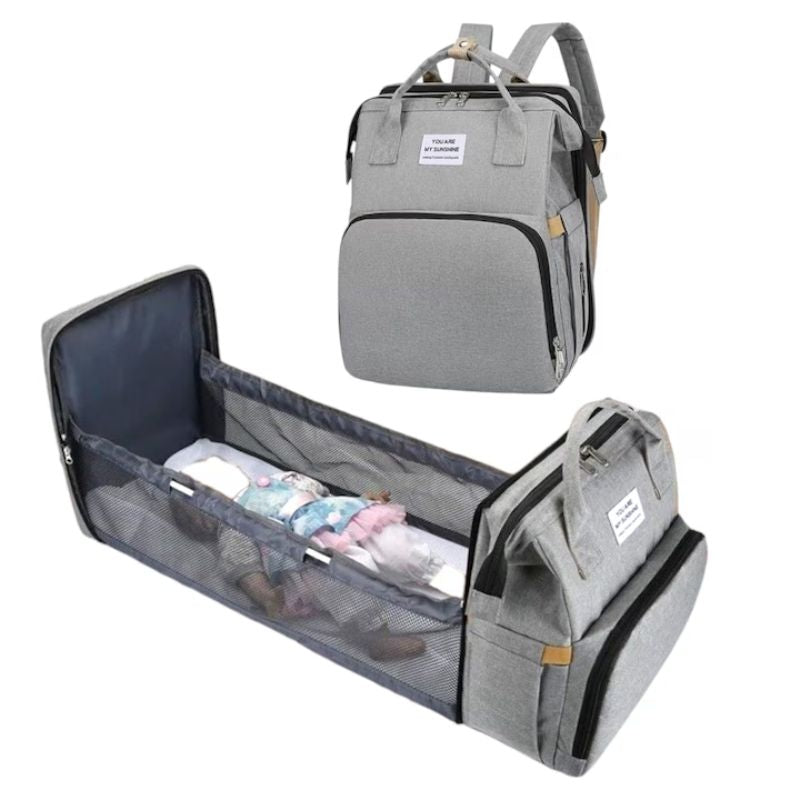 Sac À Dos Multifonction Avec Espace Biberon Et Lit Bébé