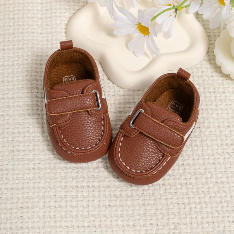 Chaussures Bébé Cuir Doux avec Semelle Souple