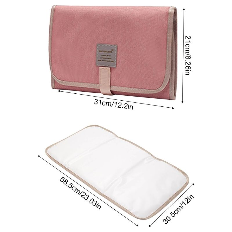 Tapis À Langer Bébé Pliable Étanche Avec Housse Intégrée