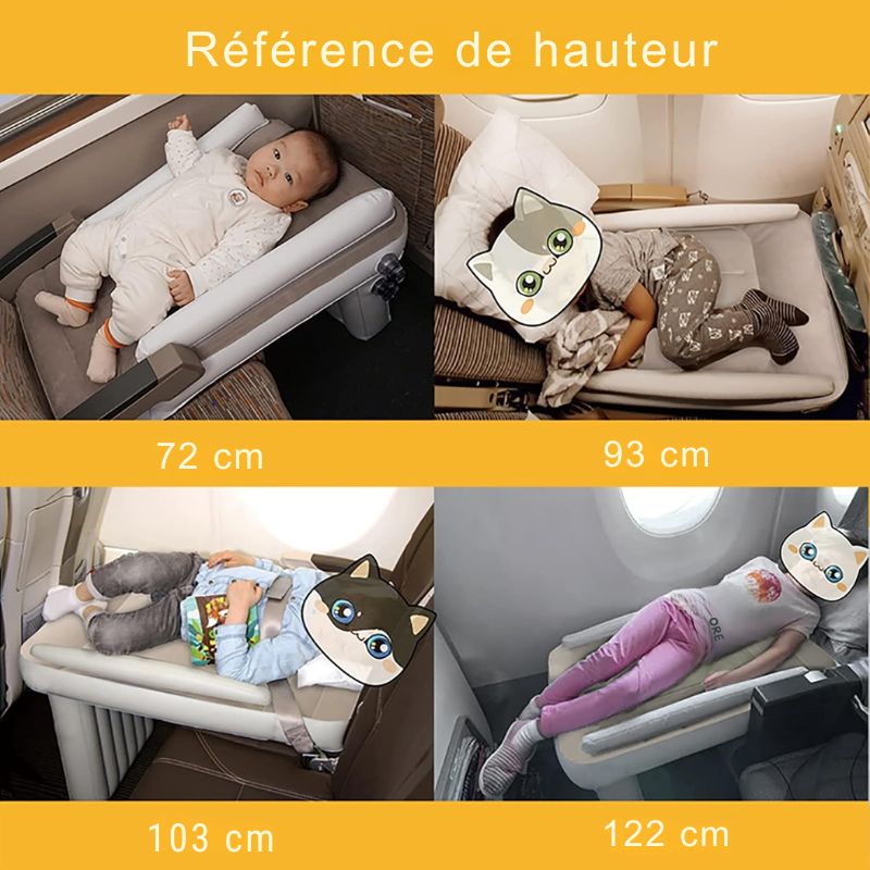 Matelas De Voyage Gonflable Confortable Et Sécurisé Pour Bébé