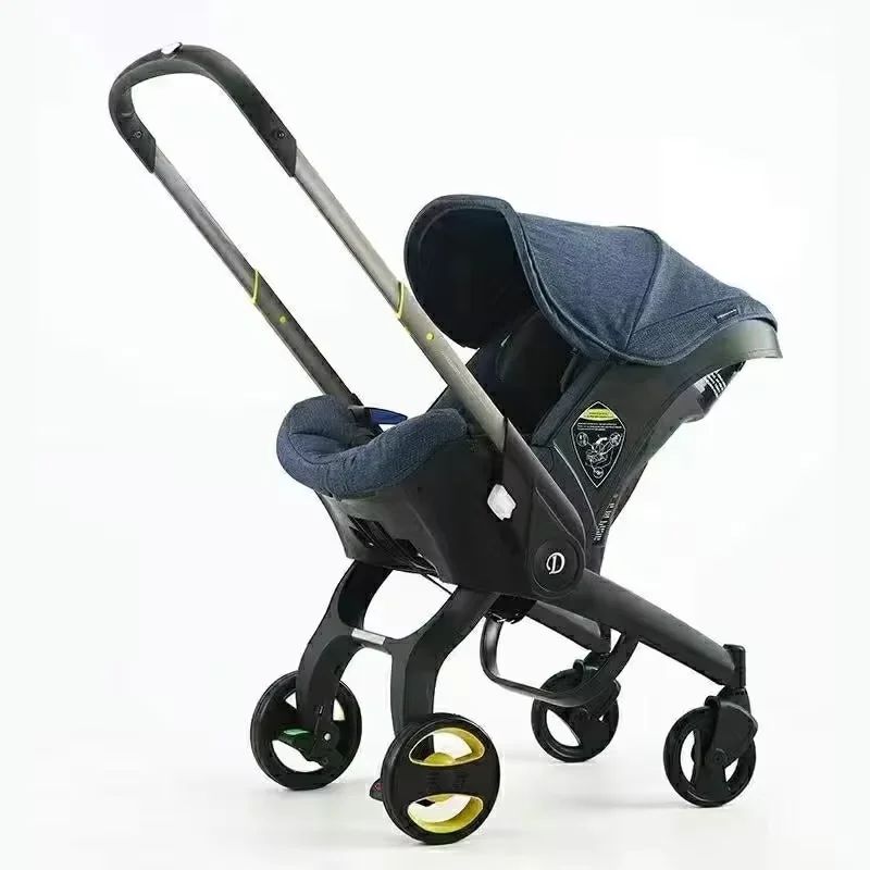 Poussette Bébé 3 En 1 Haute Qualité Avec Sécurité Et Maniabilité