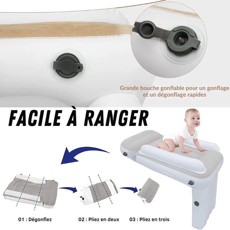 Matelas De Voyage Gonflable Confortable Et Sécurisé Pour Bébé