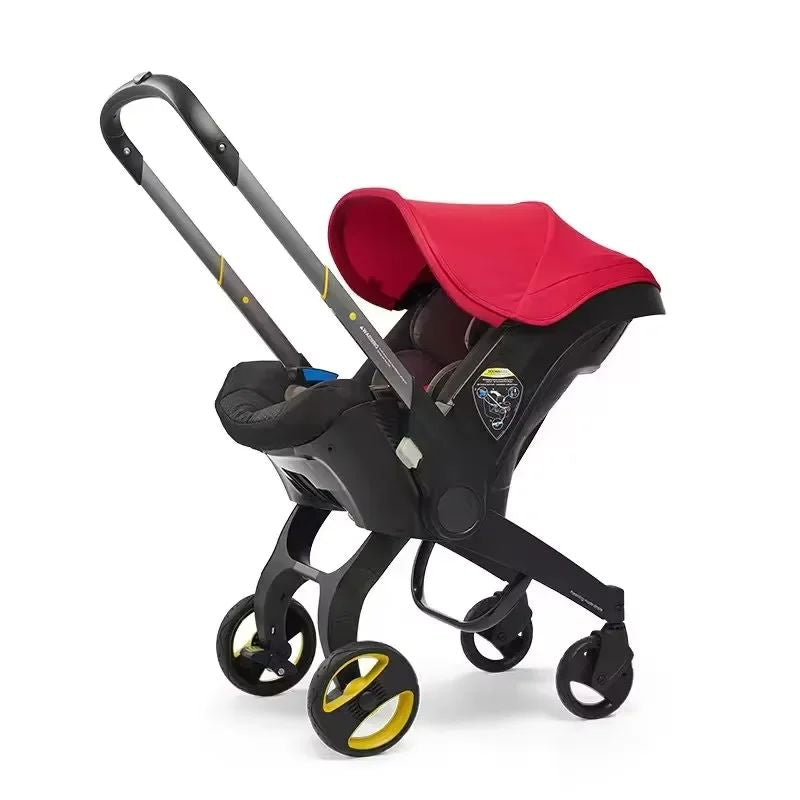 Poussette Bébé 3 En 1 Haute Qualité Avec Sécurité Et Maniabilité