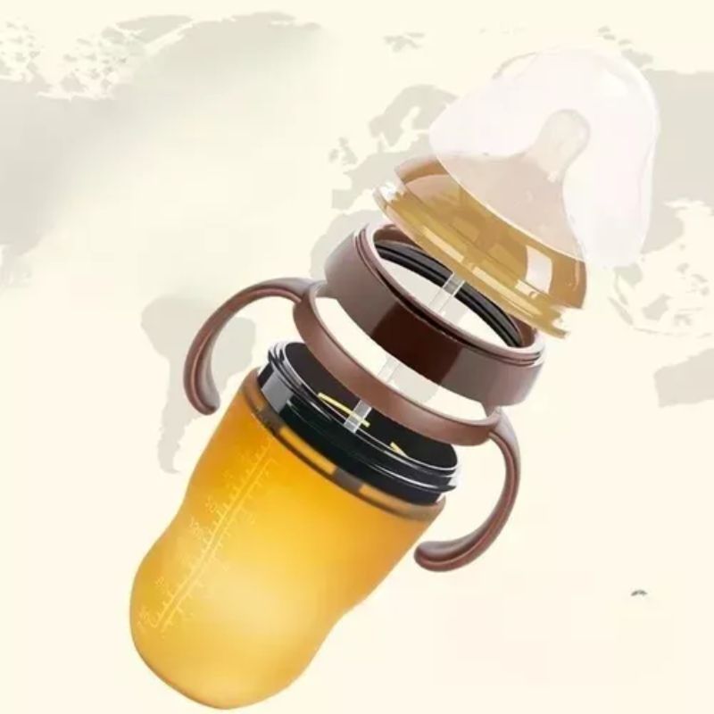 Biberon Silicone Anti Colique Pour Bébé Avec Poignées Ergonomiques