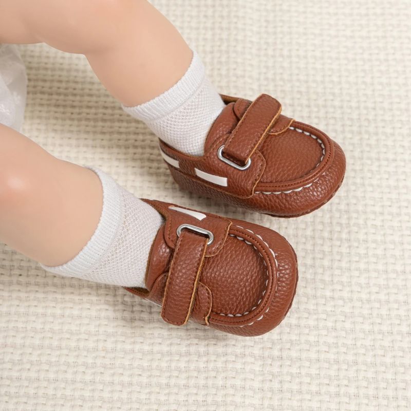 Chaussures Bébé Cuir Doux avec Semelle Souple