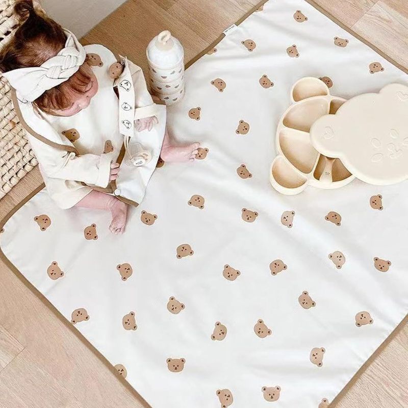 Tapis À Langer Imperméable Lavable Et Réutilisable Pour Bébé