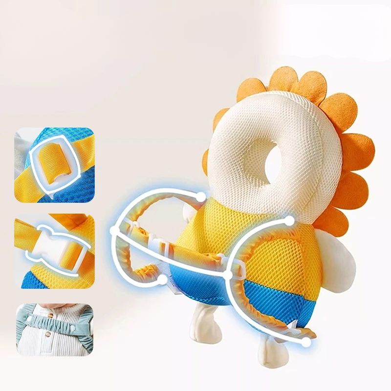 Coussin De Protection Tête Et Dos Bébé Avec Sangles Réglables