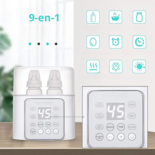 Chauffe Biberon Multifonction Intelligent pour Bébé avec Double Compartiment
