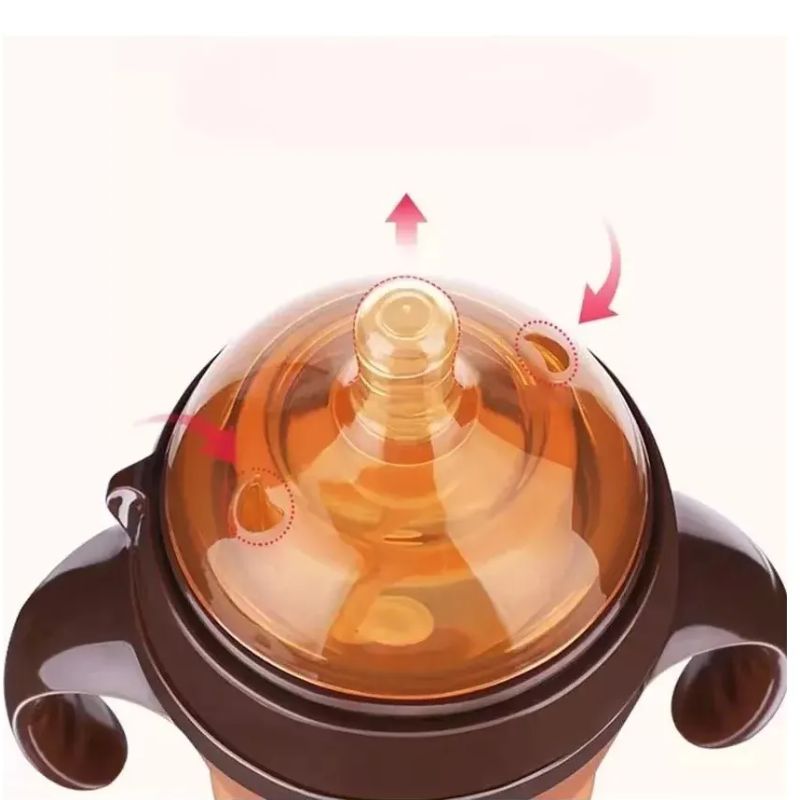 Biberon Silicone Anti Colique Pour Bébé Avec Poignées Ergonomiques