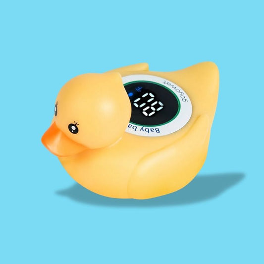 Thermomètre De Bain Bébé Canard Jaune Avec Écran LED